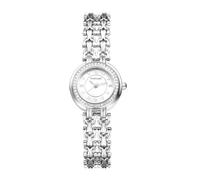 Lancardo Women Bracelet Wrist Watch: Classic Gold Silver Tone Link Band Case Quartz Analog Dress Watch for Lady Birthday Christmas, silver
