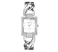 Lancardo Women Square Wrist Watch: Quartz Analog Gold Silver Tone Bracelet Dress Watch Casual Business Valentines Day Christmas Birthday, silver tone, Modern