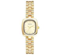 Lancardo Women's Rectangular Gold Watches: Exquisite Square Analogue Quartz Women's Watches with Bar Scale Small Stainless Steel Wristwatches Gifts for Women Gold