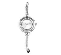 Lancardo Wrist Watches Women's Diamond Women's Watches: Small Shiny Rhinestone Analogue Quartz Watch with Roman Numerals Adjustable Bracelet Watches Gifts for Women, Silver-Round