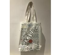Lancashire 100% Cotton Tote Bag with a full colour print of my design on both sides, beautifully gift-wrapped; made in England and fully washable.