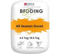 Lancashire Bedding All Season 5 Star Anti Allergy 15 Tog Duvet - 4.5 & 10.5 Tog [King, 220 x 230 CM]