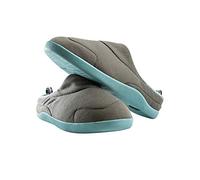 Lancashire Bedding Anti Slip Slippers Premium Memory Foam & Gel Orthopaedic Walking Slipslippers Large UK 7-8 Grey Super Fit Comfort Dr Daily Use Flip-flops