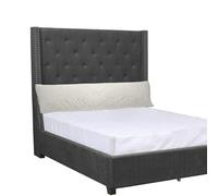 Lancashire Bedding Bolster Pillowcase - Soft Polycotton Cover for Full Body & Orthopaedic Super King Size Bolster Pillow, 6ft - Removable & Machine Washable Cream Pillowcase - Made in Britain