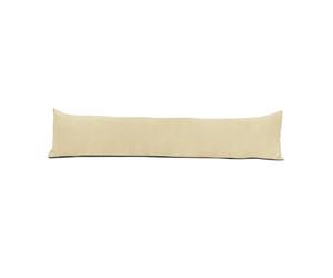 Lancashire Bedding Chenille Draught Excluder Door Cushion Perfect to keep the unwanted drafts out [Vanilla, 85 X 20cm]