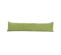 Lancashire Bedding Door Draft Stopper Cushion - Pack of 1 - Chenille Draught Excluder Under Door Gap Filler Insulation Cushion - Premium Hollowfibre - Home Thermal Wind Blocker - Olive Green (85x20cm)