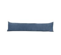 Lancashire Bedding Door Draft Stopper Cushion - Pack of 1 - Chenille Draught Excluder Under Door Gap Filler Insulation Cushion - Premium Hollowfibre - Home Thermal Wind Blocker - Denim Blue (85x20cm)
