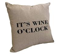 Lancashire Bedding Premium Wine o'clock Cushion Cover with Cushion Inner Pad - Made In The UK