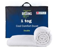 Lancashire Bedding Slight Second 1 Tog Double Duvet 200 X 200cm - Lightweight Breathable Summer Quilt with Hypoallergenic Hollowfibre Filling, Cooling Bedding for Hot Nights, for Home and Guest Rooms