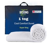 Lancashire Bedding Slight Second 1 Tog Super King Duvet 260 X 220cm - Lightweight Breathable Summer Quilt with Hypoallergenic Hollowfibre Filling, Cooling Bedding for Hot Nights, for Everyday Home Use