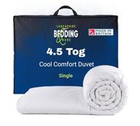 Lancashire Bedding Slight Second 4.5 Tog Single Duvet 135 X 200cm - Lightweight Breathable Summer Quilt with Hypoallergenic Hollowfibre Filling, Cooling Bedding for Warm Nights, for Everyday Home Use