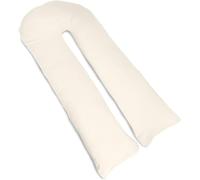 Lancashire Bedding U Shape Pregnancy Pillow Soft Hollowfibre filled With Cream Cover