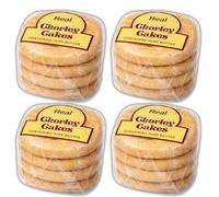 Lancashire Chorley Cakes, Traditional British Fruit Cakes with Raisins and Currants, Made with Real Butter, 16 Pack (4 x 4 Cakes)