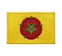 Lancashire County Flag Logo Iron On Sew On Embroidered Patch Badge Applique for Clothes Shirts Jeans etc