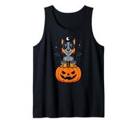 Lancashire Heeler Animal Lover Bat Costume Pumpkin Halloween Tank Top
