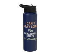 Lancashire Heeler Dog Mom Dad Breed Owner Love Puppy Stainless Steel Insulated Water Bottle