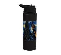 Lancashire Heeler Dog Van Gogh Starry Night Stainless Steel Insulated Water Bottle