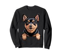 Lancashire Heeler Funny Peeking Pocket Dog Lover Sweatshirt