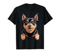 Lancashire Heeler Funny Peeking Pocket Dog Lover T-Shirt