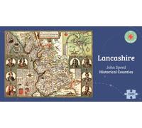 Lancashire Historical 1610 Map 1000 Piece Puzzle
