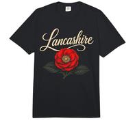 Lancashire Red Rose Script Comfort Colors Adult Heavyweight T-Shirt