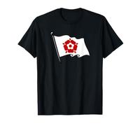 Lancashire Red Rose Tudor Flag Pin T-Shirt