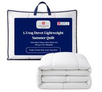 Lancashire Textiles 1.5 Tog Super King (260 x 220 cm) Hollowfibre Filling, Cotton Mix Fabric, Non-Allergenic, Machine Washable, MAde InBritain- OEKO Certified - Comfort for All Seasons - Facory Second