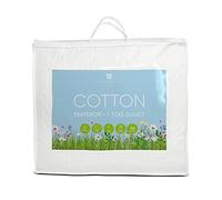 Lancashire Textiles 1 Tog Pure Cotton Summer Duvet - Hypoallergenic Lightweight Breathable for Hot Sleepers, Emperor, 290 X 235 Cm 100% Cotton, Allergy-Friendly Bedding