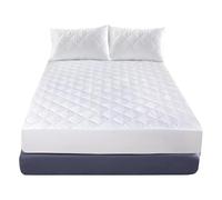 Lancashire Textiles 100% Cotton Breathable Mattress Protector for Single Bed 38cm Deep Skirt Allergy Proof, Hypoallergenic Cotton Fabric Adds Extra Layer of Comfort, Revives & Extends Life of Mattress