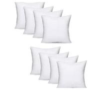 Lancashire Textiles 12" X 12" (30Cm X 30Cm) 8 Pack Polycotton Casing Hollowfibre Filling Cushion Pads