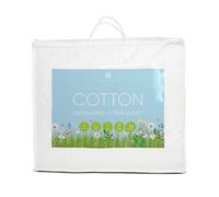 Lancashire Textiles 1 Tog Pure Cotton Summer Duvet - Hypoallergenic Lightweight Breathable for Hot Sleepers, Super King, 260 X 220 Cm 100% Cotton, Allergy-Friendly Bedding