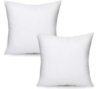 Lancashire Textiles 4 Pack 18" x 18” (45 x 45cm) Quality Microfibre Super Bounce Fibre Cushion Pads Made in Britain with Cotton Blend Casing & Our Luxury Hollowfibre Filling