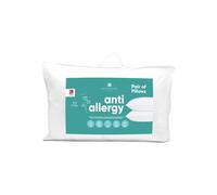 Lancashire Textiles Anti-Allergy Bounce Back Pillow Pair Pack of 2