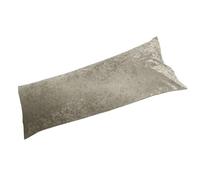 Lancashire Textiles Bolster Pillow Case Luxury Soft Comfort Polyester Casing, Envelope Closing - Silver, Double W135cm x 48cm