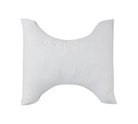 Lancashire Textiles Butterfly Button Shaped Cervical Pillow - 65cm x 60cm (33cm at Narrowest Point) - For Back and Side Sleepers - Hollowfibre Filled Orthopaedic Cushion