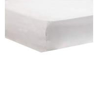 Lancashire Textiles Collection - 200 High Thread Count 100% Cotton Super King Fitted Sheet in White