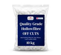 Lancashire Textiles Cotton Blend Off Cuts Stuffing Filling 10kg for Cushions, Pillows, Pet Beds, Upholstery, Crafts & DIY Projects, Soft Recycled Textile Filling, OEKO-TEX Certified, Made in Britain