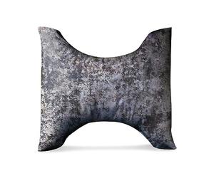 Lancashire Textiles Crushed Velvet Butterfly Pillow in Champange - 65cm x 60cm (33cm at Narrowest Point) - Soft 100% Polyester Face with 70/30 Polyester/Cotton Backing - Envelope Closing