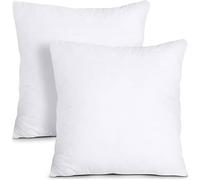 Lancashire Textiles Cushion Pad Generously Filled With Ethically Sourced Duck Feathers Encased In Pure Cambric Cotton Cover (2 Pack, 30'' x 30'' (75cm x 75cm))