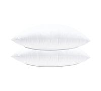 Lancashire Textiles Cushion Pads 18 x 18 Inch (45 x 45 cm) - Premium Bounceback Hollowfibre Pack of 2 Insert with Soft Polycotton Cover, Hypoallergenic, Made in Britain Bed Pillow