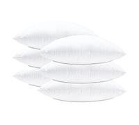 Lancashire Textiles Cushion Pads 26 x 26 Inch (65 x 65 cm) - Premium Bounceback Hollowfibre Pack of 6 Insert with Soft Polycotton Cover, Hypoallergenic, Made in Britain Bed Pillow
