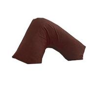 Lancashire Textiles Ethically Sourced Duck Feather Filled Luxury V Shaped Support Pillow - 100% Cotton Casing Perfect for Pregnancy, Breastfeeding - Free Chocolate Pillowcase