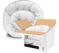 Lancashire Textiles Extra Thick 4 Inch Mattress Topper Bunk Bed | Sleep on a Cloud | 100% Cotton 233TC Cover | Deep Hollowfibre Fill | Hypoallergenic | Hotel Quality | Made in Britain