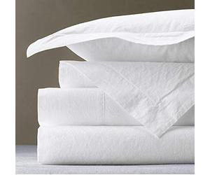 Lancashire Textiles Hospital Quality Cotton Top/Flat Sheet for Single Bed - 70" x 109" - Breathable, Moisture-Wicking, Durable & Machine Washable - Designed for Comfort, Cleanliness & Freshness