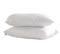 Lancashire Textiles Limited Manufacturers of quilts, pillows and homewares | Hypoallergenic Filling Pure Comfort Medium Support Cotton Blend Pillow Pair (White)