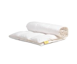 Lancashire Textiles Luxurious Goose Down Duvet 13.5 Tog 100% Cotton Cover With 300 TC Double Quilt - Anti Allergy Cassette Construction - Super Soft Warm Duvet [200 X 200 Cm; 78 X 78 ]