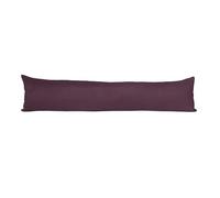 Lancashire Textiles Luxury Faux Suede Door Draught Excluder/Stopper Sausage Perfect For Retaining Heat in Colder Months, Excellent Insulators - Wine, 85 x 20cm (34 x 8 inch)