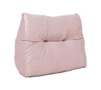 Lancashire Textiles Luxury Velvet Triangular Wedge Bedroom Armchair Pink Cushion 20 X 50 X 60Cm
