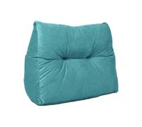 Lancashire Textiles Luxury Velvet Triangular Wedge Bedroom Armchair Turquoise Cushion 20 X 50 X 60Cm