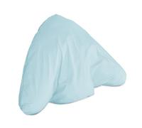 Lancashire Textiles Orthopaedic Batwing Shaped Neck & Back Support Pillow for Help with Cushioning and Sitting Complete with Light Blue Removable Pillowcase